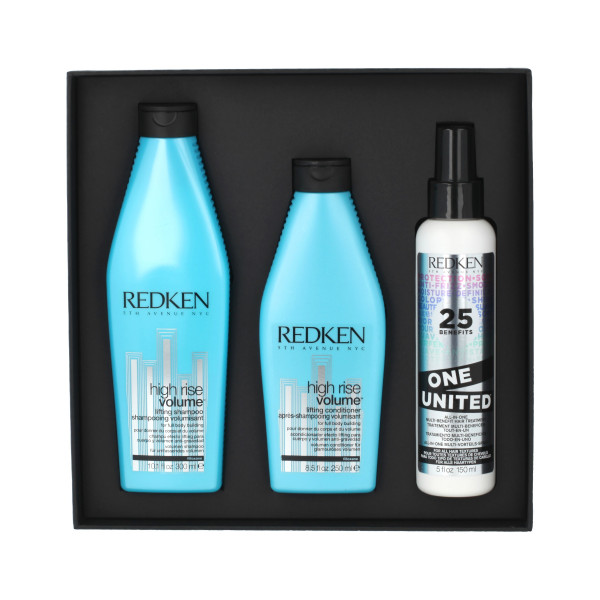 Redken High Rise Volume Shampoo 300 ml + Conditioner 250 ml + One United 150 ml