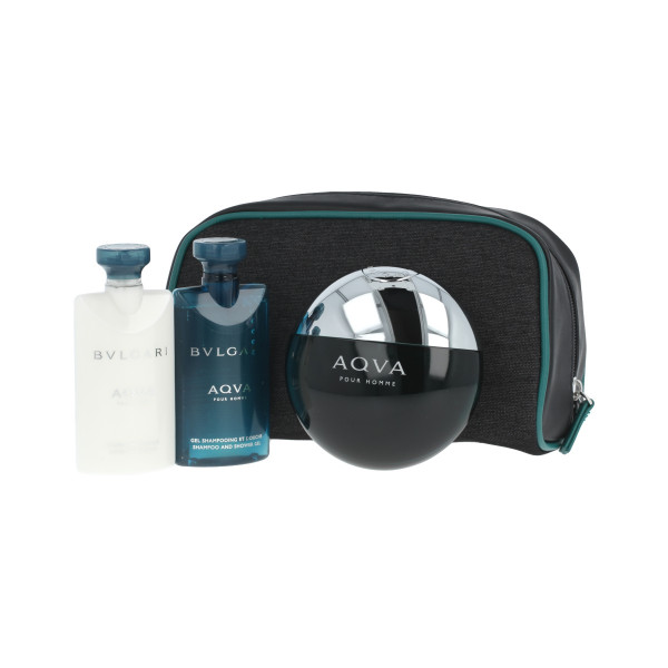 Bvlgari Aqva Pour Homme EDT 100 ml + ASB 75 ml + SG 75 ml + Kosmetiktasche