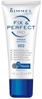 Rimmel London Fix & Perfect PRO Primer (002 Transparent) 30 ml