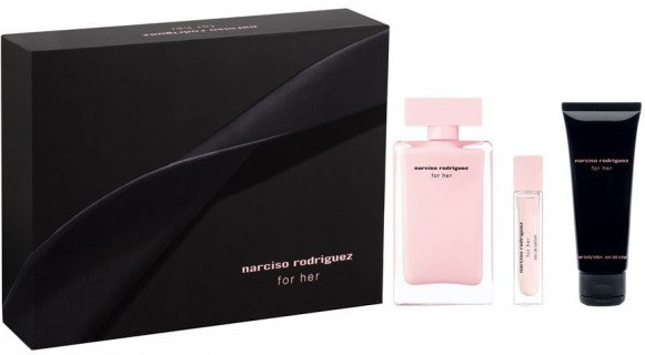 Narciso Rodriguez For Her EDP 100 ml + Eau De ParfumINI 10 ml + BL 75 ml