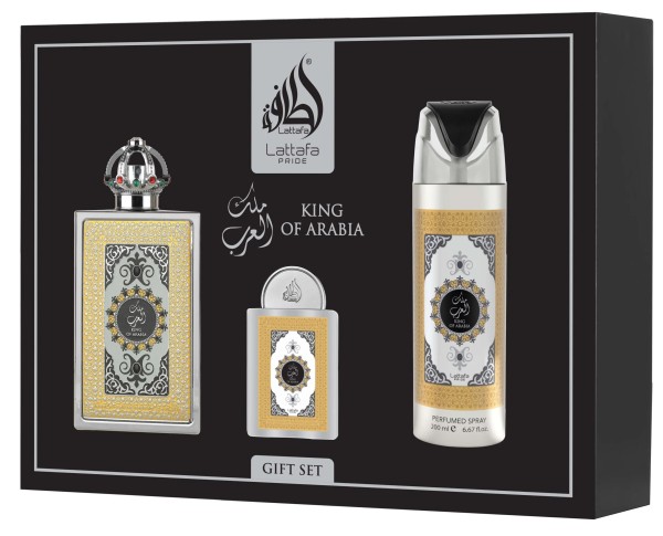 Lattafa Pride King Of Arabia EDP 100 ml + EDP 20 ml + DEO VAPO 200 ml
