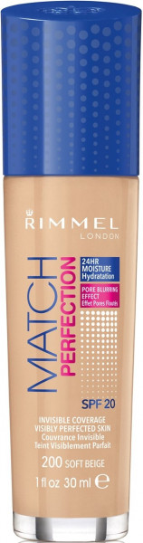 Rimmel London Match Perfection (200 Soft Beige) 30 ml