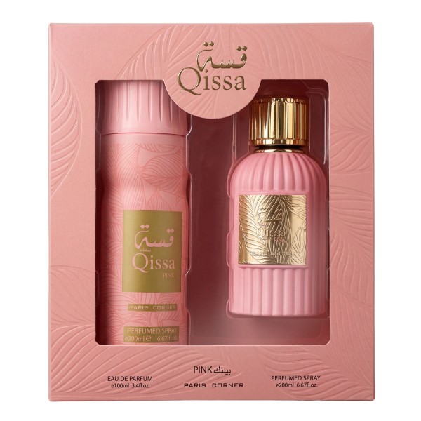 Paris Corner Qissa Pink EDP 100 ml + Deodorant 200 ml