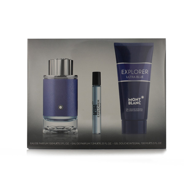 Mont Blanc Explorer Ultra Blue EDP 100 ml + Eau De ParfumINI 7.5 ml + SG 100 ml
