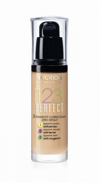 Bourjois Paris 123 Perfect Foundation 16 Hour SPF 10 (53 Light Beige) 30 ml