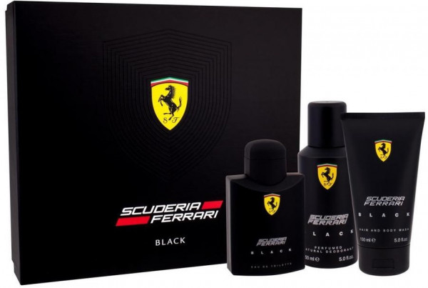 Ferrari Scuderia Ferrari Black EDT 125 ml + DEO VAPO 150 ml + SG 150 ml