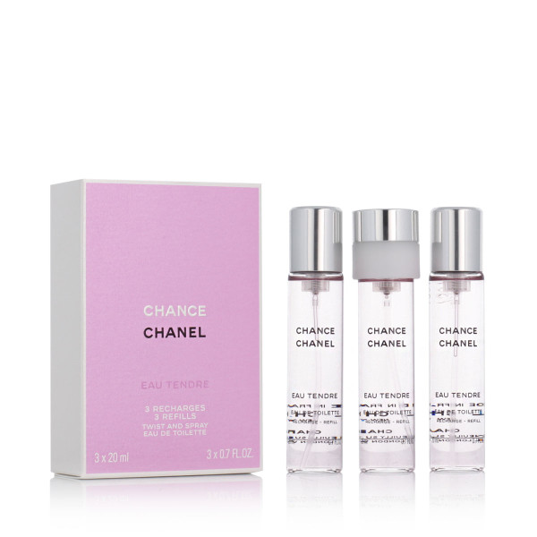 Chanel Chance Eau Tendre EDT 3 x 20 ml pocket spray refill