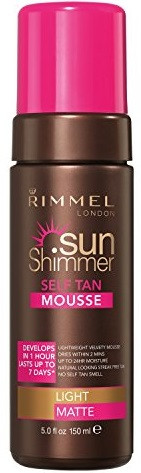 Rimmel London Sun Shimmer Self Tan Mousse (Light Matte) 150 ml