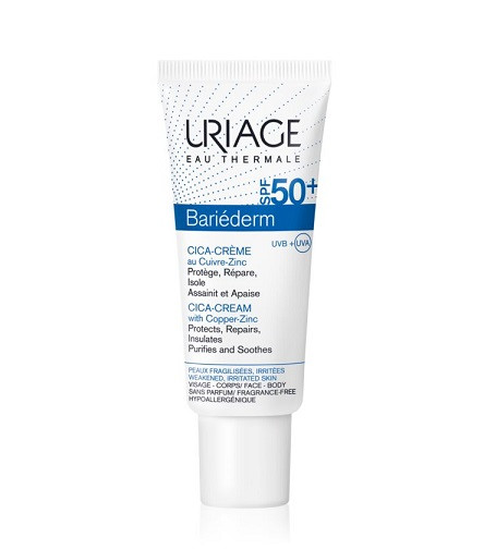 Uriage Bariéderm CICA-CREAM with Copper-Zinc SPF 50+ 40 ml