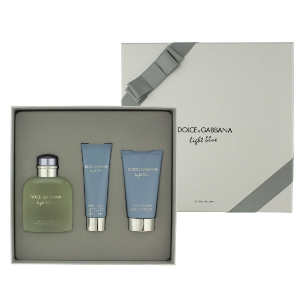 Dolce & Gabbana Light Blue pour Homme EDT 125 ml + ASB 75 ml + SG 50 ml