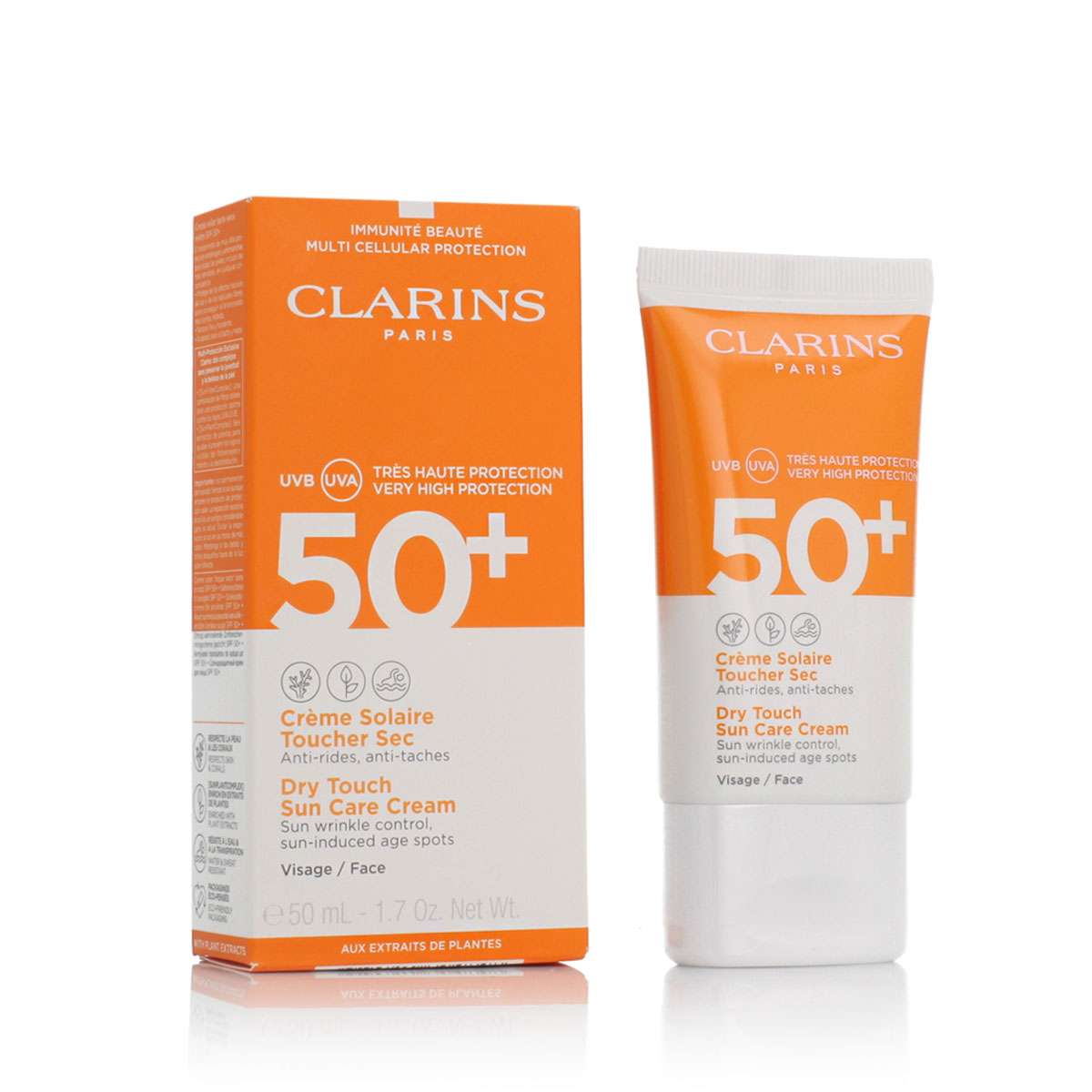 Clarins Dry Touch Sun Care Cream SPF 50+ 50 ml | Sonnenpflege | Pflege ...