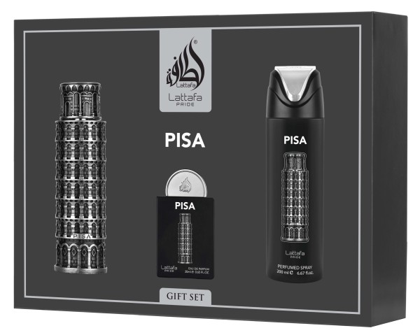 Lattafa Pride Pisa EDP 100 ml + EDP 20 ml + Bodyspray 200 ml