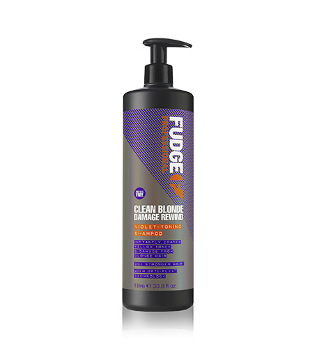 Fudge Clean Blonde Damage Rewind Violet-Toning Shampoo 1000 ml