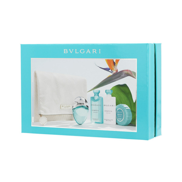 Bvlgari Omnia Paraiba EDT 25 ml + BL 75 ml + Perfumed Shower Oil 75 ml + Seife 75 g + Kosmetiktasche