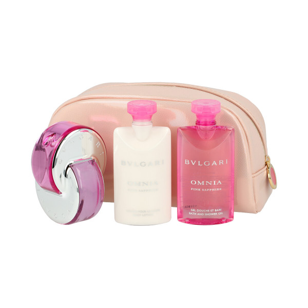 Bvlgari Omnia Pink Sapphire EDT 65 ml + SG 75 ml + BL 75 ml + Kosmetiktasche