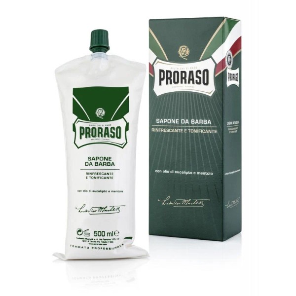 Proraso Refreshing Professional Shaving Cream with Eucalyptus Oil and Menthol 500 ml