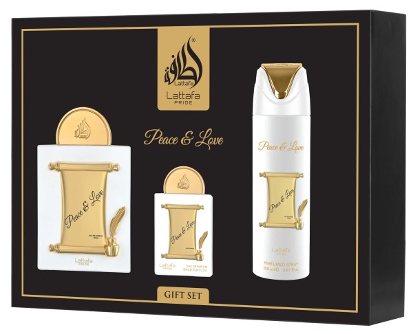 Lattafa Pride Peace & Love EDP 100 ml + EDP 20 ml + DEO VAPO 200 ml