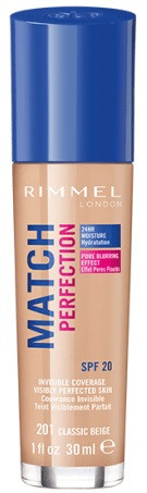 Rimmel London Match Perfection (201 Classic Beige) 30 ml