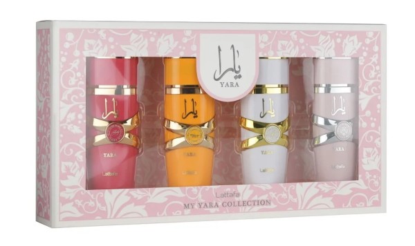 Lattafa Yara EDP Yara 25 ml + EDP Yara Candy 25 ml + EDP Yara Moi 25 ml + EDP Yara Tous 25 ml