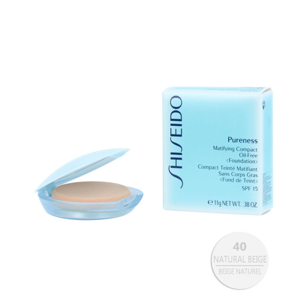 Shiseido Pureness Matifying Compact Oil-Free Foundation SPF 15 (40 Natural Beige) 11 g