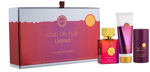 Armaf Club De Nuit Untold EDP 105 ml + Body Lotion 100 ml + Deodorant Stick 75 g