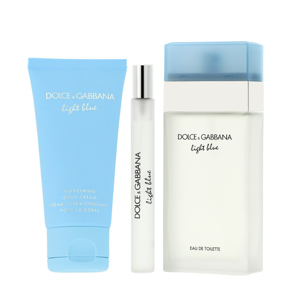 Dolce & Gabbana Light Blue EDT 100 ml + EDT MINI 10 ml + BC 50 ml