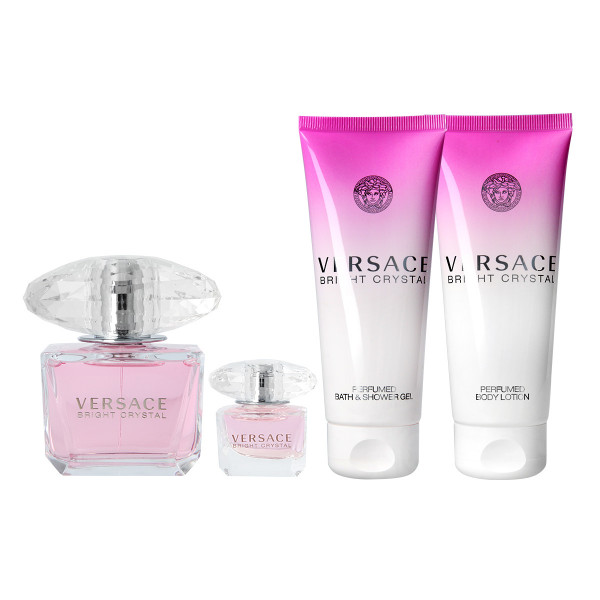 Versace Bright Crystal EDT 90 ml + EDT MINI 5 ml + SG 100 ml + BL 100 ml