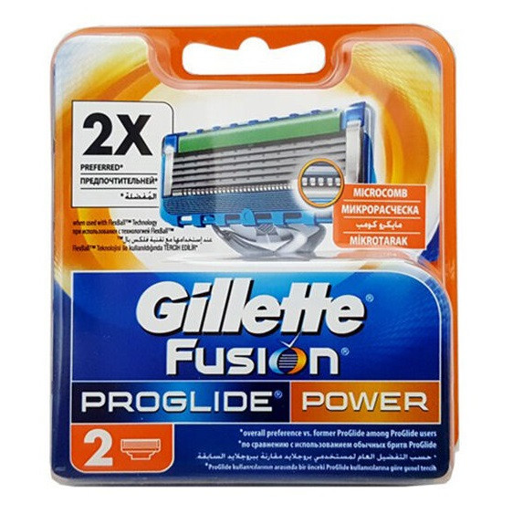 Gillette Fusion Proglide Power Rasierklingen 2 Stück