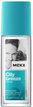 Mexx City Breeze For Him Deodorant in glass 75 ml