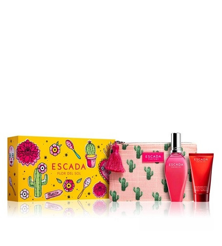 Escada Flor Del Sol EDT 50 ml + Body Lotion 50 ml + Kosmetiktasche