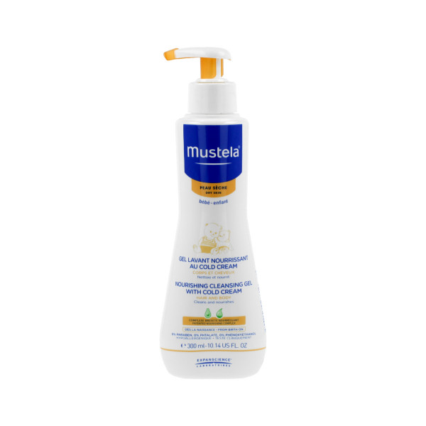 Mustela Bébé Nourishing Cleansing Gel With Cold Cream (Dry Skin) 300 ml