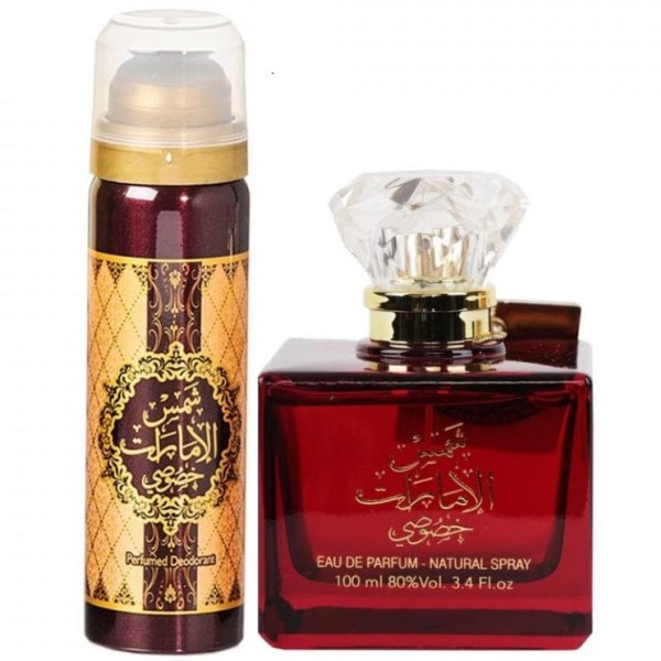 Ard Al Zaafaran Shams Al Emarat Khususi Eau de Parfum 100 ml + Deo 150 ml