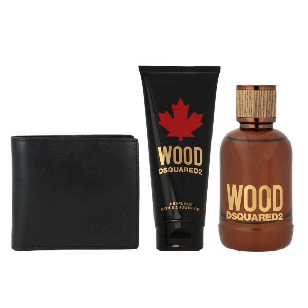 Dsquared2 Wood for Him EDT 100 ml + SG 100 ml + Wallet