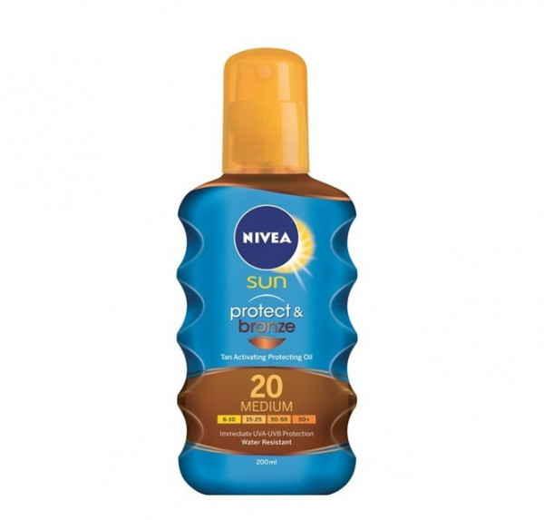 Nivea Sun Protect & Bronze Oil Spray SPF 20 200 ml