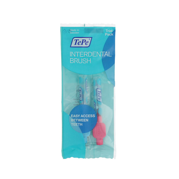 TePe Original Trial Pack Interdental Brushes 0 Pink + 3 Blue (0,4 mm + 0,6 mm) 2 Stück
