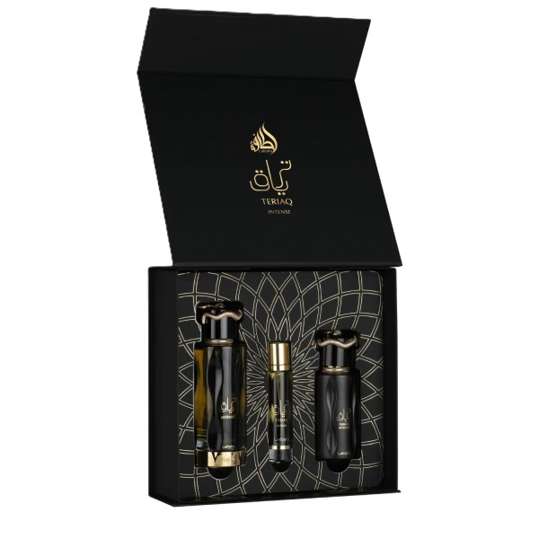 Lattafa Teriaq Intense EDP 100 ml + EDP 12 ml + Hair Mist 50 ml