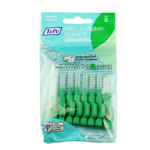 TePe Original Interdental Brushes 0,8 mm 8 Stück