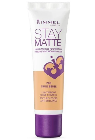 Rimmel London Stay Matte Liquid Mousse Foundation (203 True Beige) 30 ml