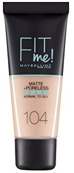 Maybelline Fit Me! Matte + Poreless (104 Soft Ivory) 30 ml