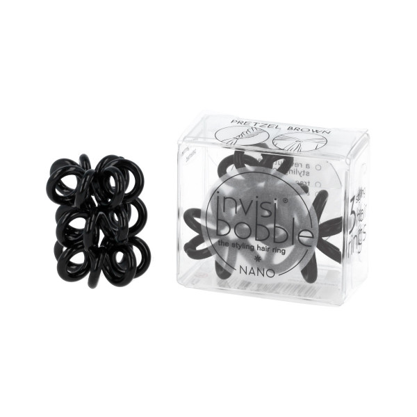 Invisibobble NANO True Black - Haargummi - 3 Stück