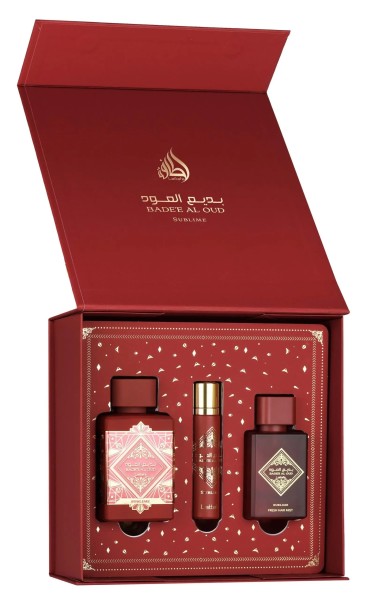 Lattafa Bade`e Al Oud Sublime EDP 100 ml + 12 ml EDP + Hair Mist 50 ml