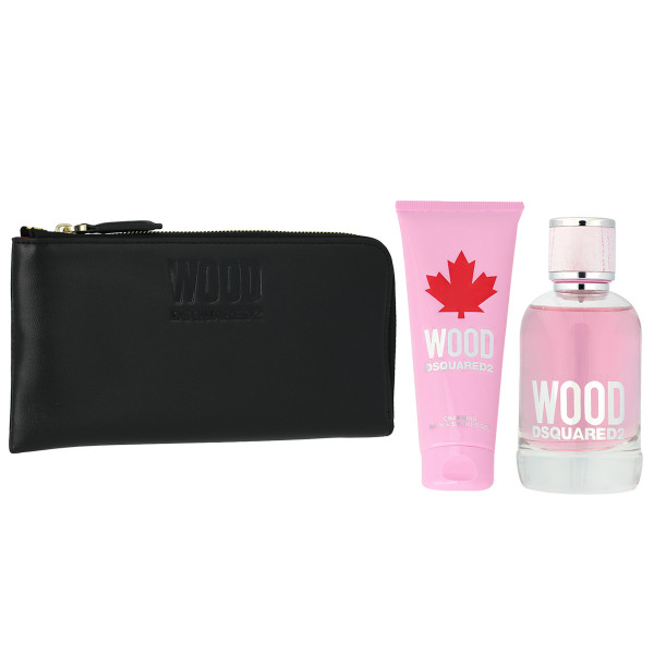 Dsquared2 Wood for Her EDT 100 ml + BL 100 ml + Wallet