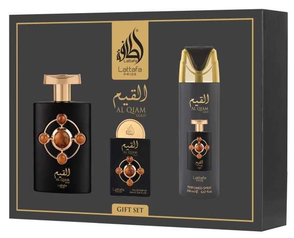 Lattafa Pride Al Qiam Gold EDP 100 ml + EDP 20 ml + DEO VAPO 200 ml