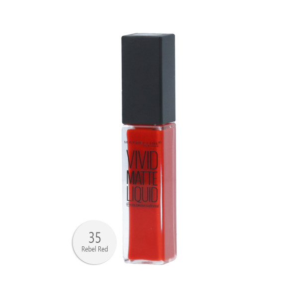 Maybelline Color Sensational Vivid Matte Liquid (35 Rebel Red) 8 ml
