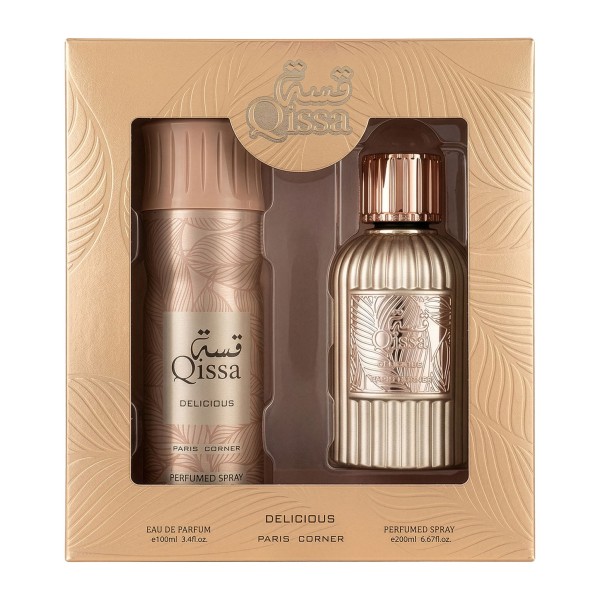 Paris Corner Qissa Delicious EDP 100 ml + Deodorant 200 ml