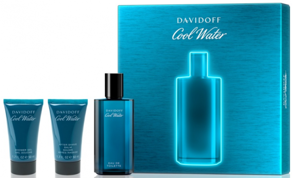 Davidoff Cool Water for Men EDT 75 ml + ASB 50 ml + SG 50 ml