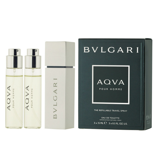 Bvlgari Aqva Pour Homme EDT Refillable 3 x 15 ml