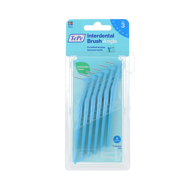 TePe Angle Interdentalbürste 3 Blue (0,6 mm) 6 Stück