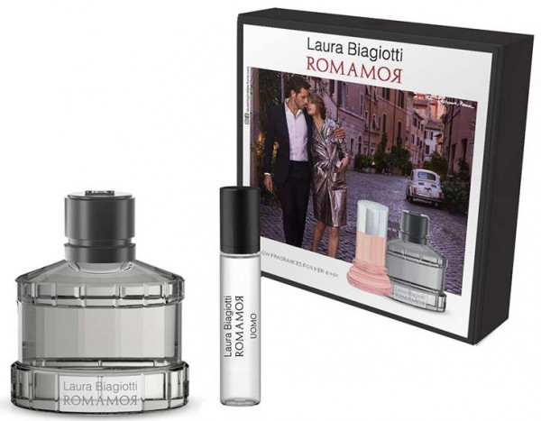 Laura Biagiotti Romamor Uomo EDT 75 ml + EDT MINI 10 ml