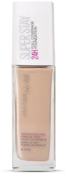 Maybelline Superstay 24h Full Coverage Foundation (30 Sand) 30 ml